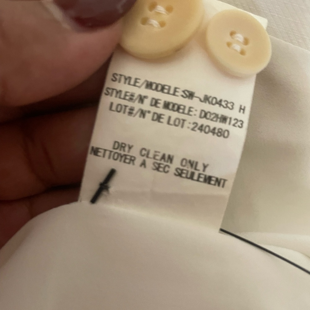 Helmut Crisp White Single-Button Women's Blazer - Picture 7 of 14
